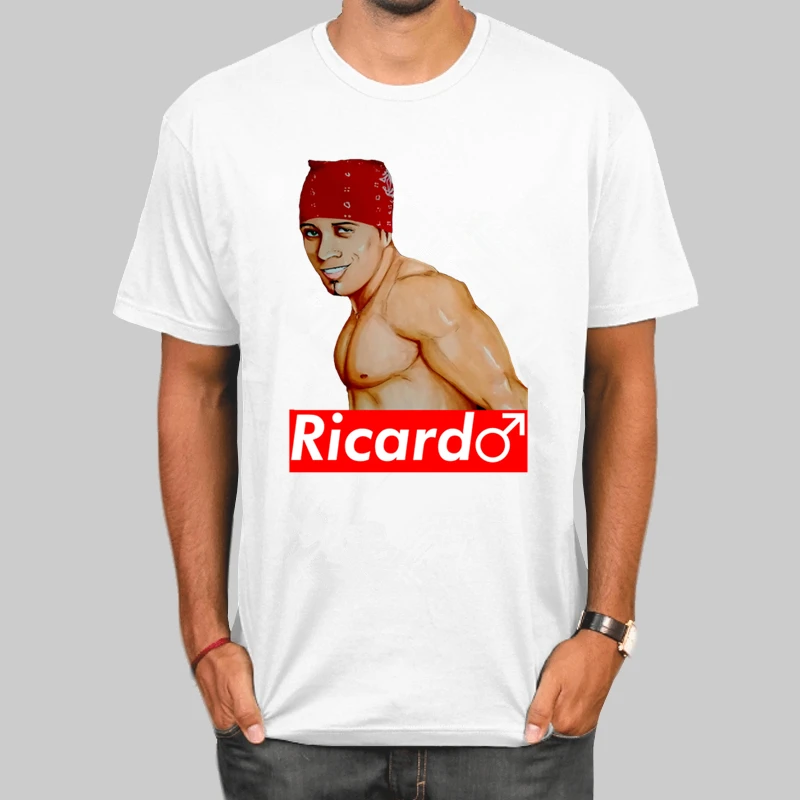 Ricardo Milos Эстетическая Vaporwave Винтажная летняя мужская футболка Харадзюку уличная футболка Hombre Мужская забавная футболка - Цвет: N1086C