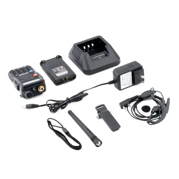 

128 Channels Built-in VOX Function BAOFENG UV-5R VHF/UHF Dual Band Radio 136-174/400-520MHz + Free Earpeice Desktop Charger