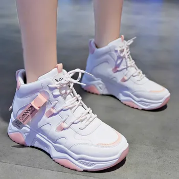 

Women Sneakers Winter New High-top Keep Warm Sneakers Women Waterproof Keep Warm Platform Sneakers Women Running Shoes J5-95