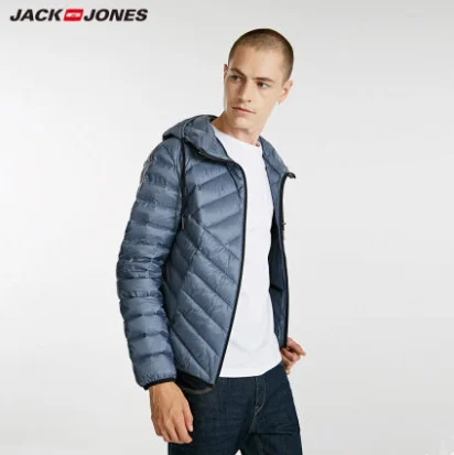 Красивый мужской пуховик JackJones мужской светильник портативный пуховик парка пальто мужская одежда 218312510 - Цвет: 02