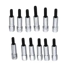 12-Pcs Valve Cap Screw Set Chrome Valve Cover Screw Set 289 302 351 W Fit For FORD 289, 302 351 W#WL1