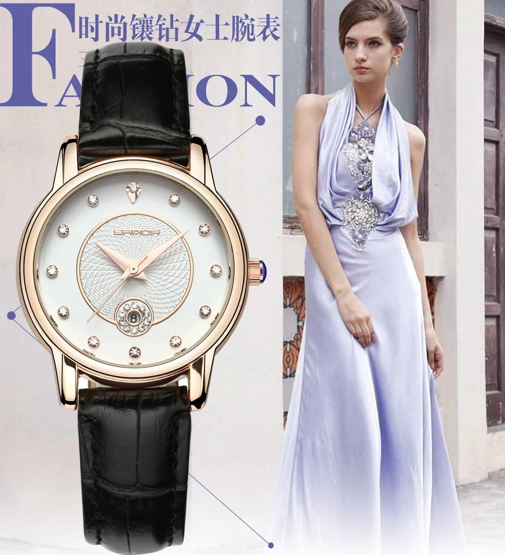 

SANDA Watch 2017 New Style Fashion Watch WOMEN'S Belt Waterproof Students Casual Quartz Watch Simple