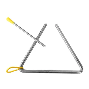 

5pcs/set Musical Triangle Early Education Steel Gift With Striker Hand Instrument Home Kindergarten Professional