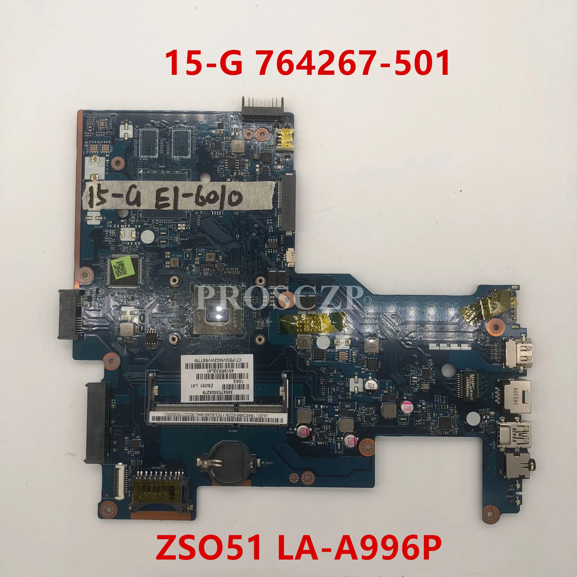 Бесплатная доставка Для 15-G 764267-501 764267-001 764267-601 ZS051 искусственная Материнская плата