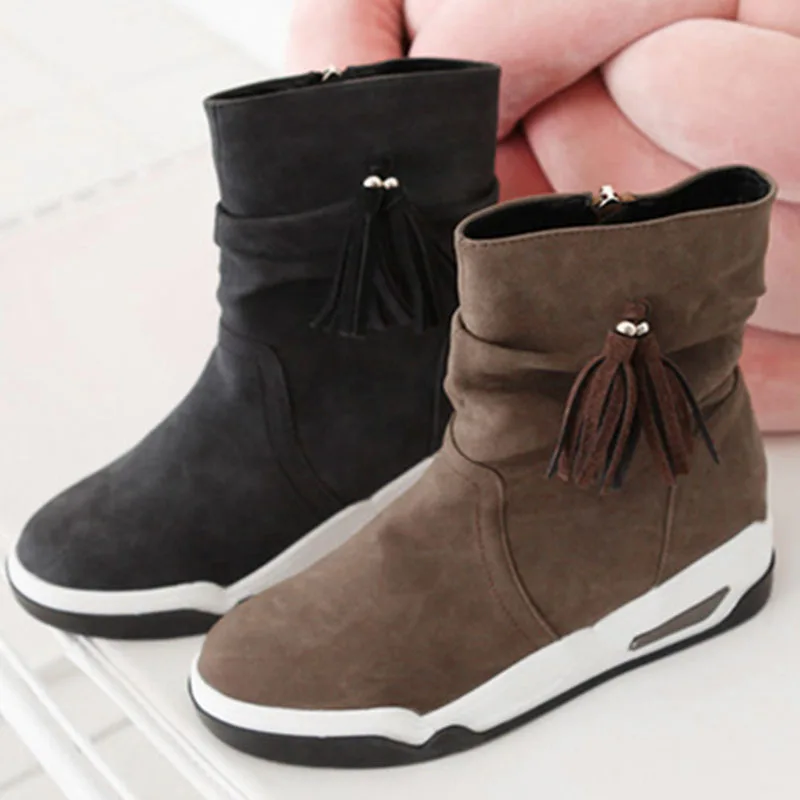 

Snow Boots Women's Genuine Leather Winter plus Velvet New Style WOMEN'S Shoes 2019 Warm Cotton-padded Shoes Short Thick Women's