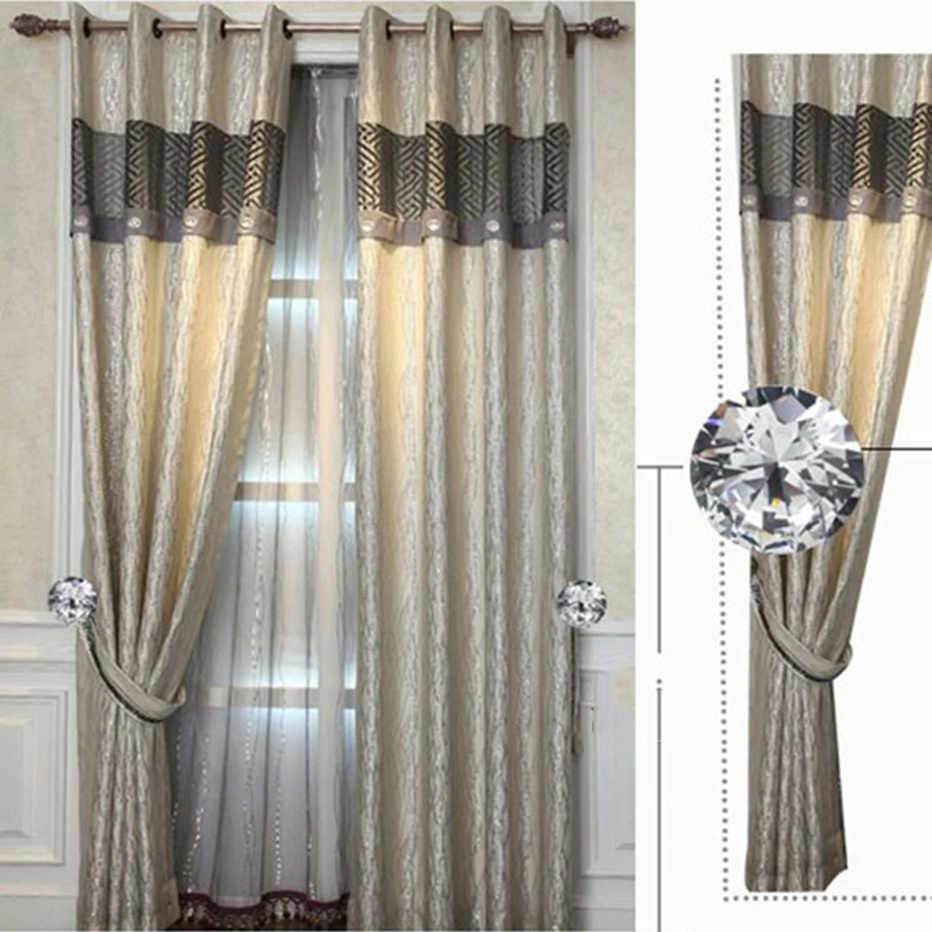Alloy Crystal Curtain Hold Backs Tie Back Wall Hook Holder Hanger 3 Pattern