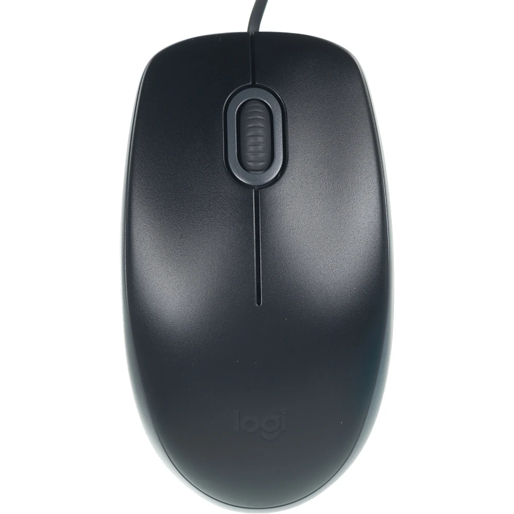 Мышь LOGITECH B110 SILENT, проводная, USB, черный и серый