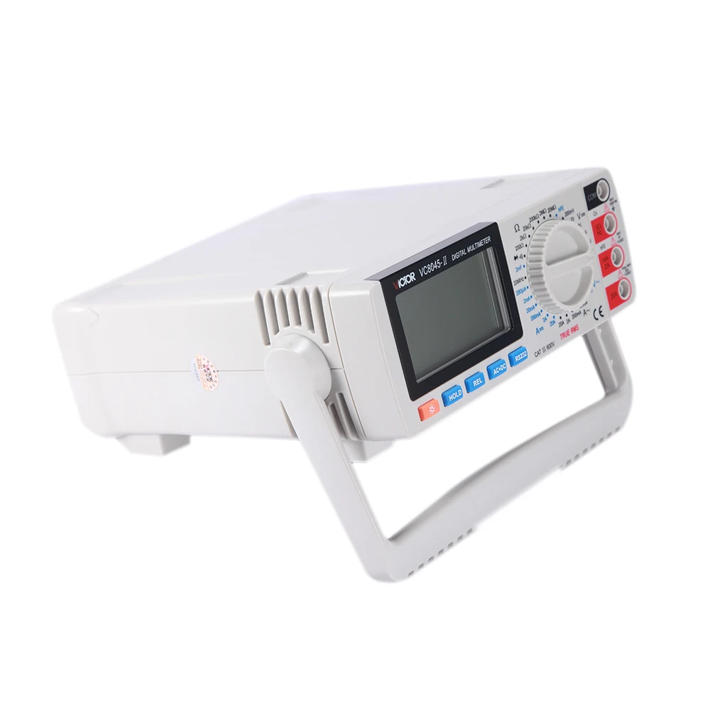 RuoShui 8045 II Bench Top True RMS мультиметр AC DC транзистор измерение емкости HFE Multimetro цифровой