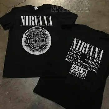 

T Shirt 80S Nirvana Bleach Sub Pop 1989 T Shirt Vestibule Fudge Packin