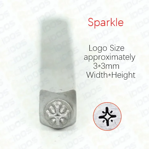 Sparkle Блестящие/солнечный дизайн 3 мм Металлические Ювелирные изделия дизайн штампы, DIY браслет/ювелирные знаки стальная печать - Цвет: Sparkle