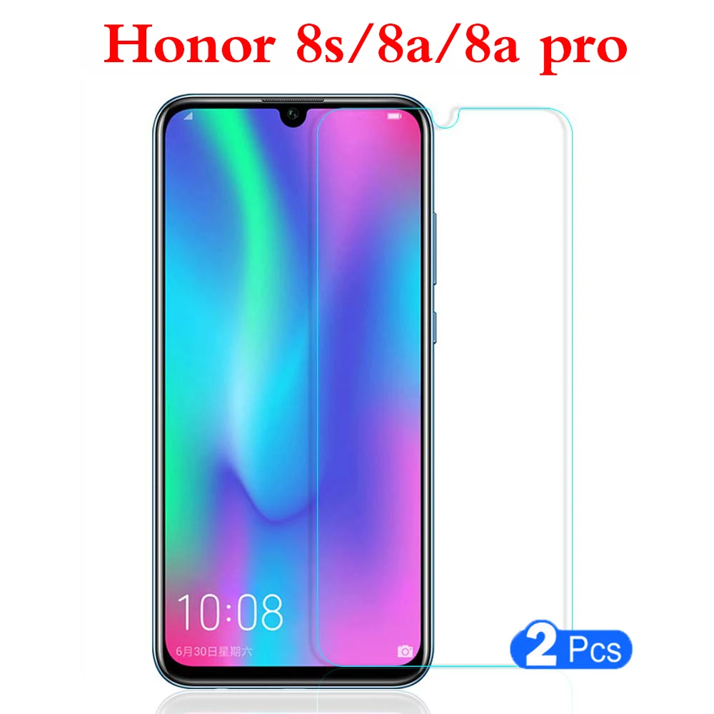 Honor 8a стекло на Huawei 8s Honer Hono 8 a pro Полное покрытие из закаленного стекла защитное