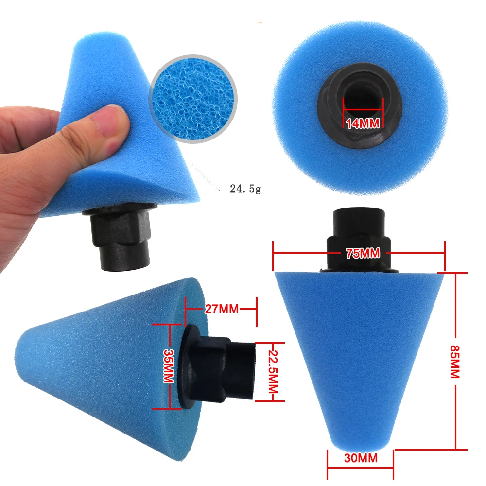M14汽车轮毂海绵刷2蓝
