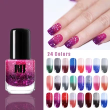 NEE JOLIE 3,5 мл градиентный лак для ногтей, лак с блеском для ногтей, блестки, температура, изменение цвета, быстро сухой лак