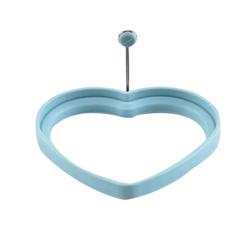 Household Stainless Steel Omelet Mold Round And Heart-shaped Fried Egg Model Creative Reusable Omelette Mold Egg Tools 2PCS