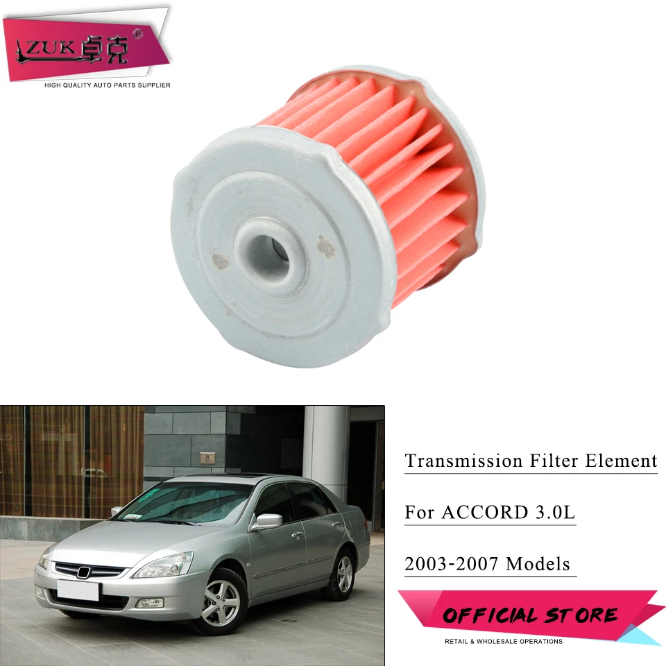 ZUK For Accord 3.0 2003-2007 CM6 5AT ATF Element Transmission Oil Strainer Filter OEM:25450-RAY-003 For Honda