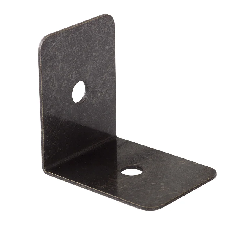 Black and Bronze Color Options Iron metal corner Bracket protector with free screws for Table or Cabinet Top Panel Leg etc