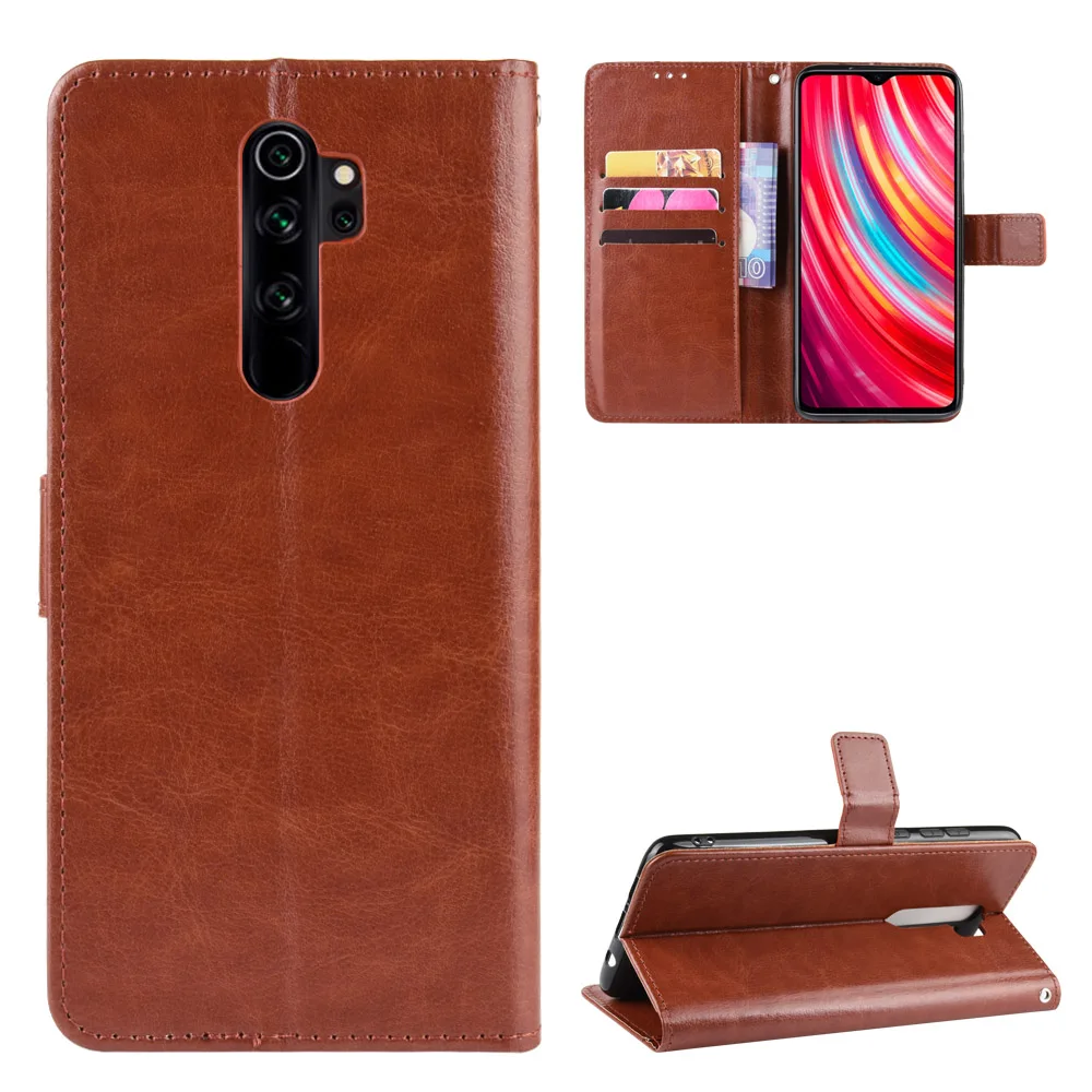 Чехол для Xiaomi Redmi Note 8 Pro Роскошный кожаный флип кошелек чехол телефона Xiomi Red mi Note8