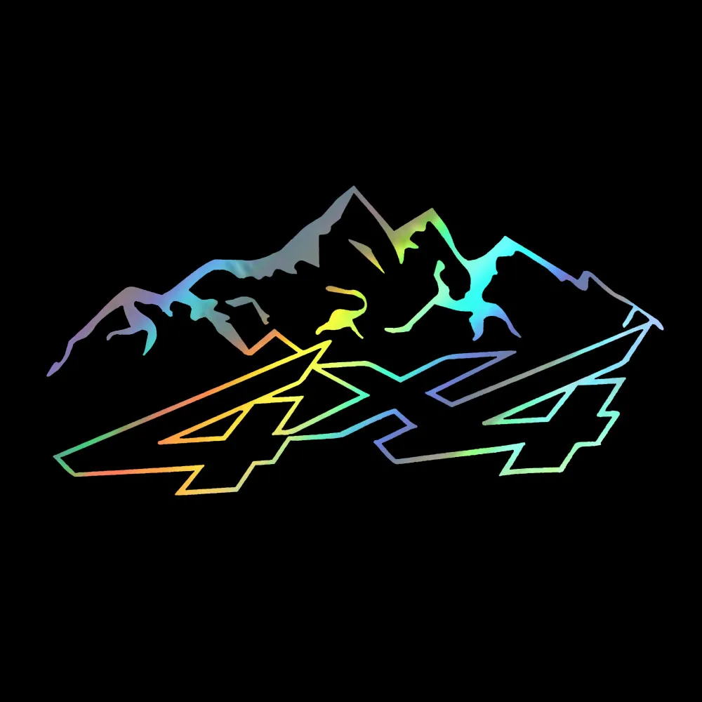 Car Sticker Vinyl 16.6cm*8.3cm 4X4 Mountain Offroad Fashion Decal Funny On Reflective Laser 3D Styling | Автомобили и мотоциклы