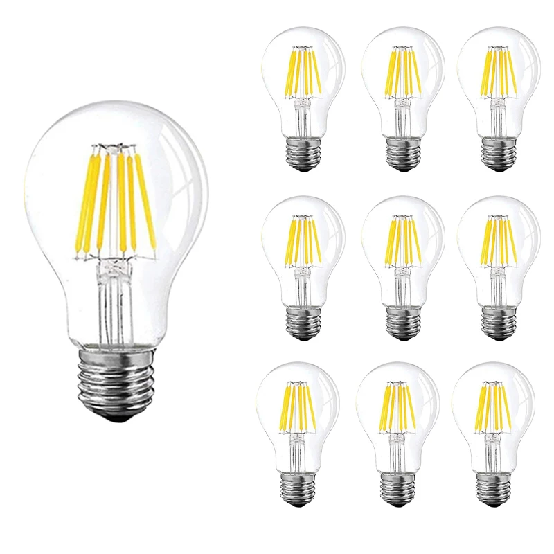 E27 DC12V 24V LED Light Bulb 2700K 4500K A19 6W Low Voltage Filament Bulb For Marine Boat Battery Light RV Locomotive Room  Lamp