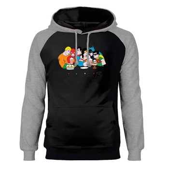 

Superhero The Avengers Superman Iron Man Hoodies Men Sweatshirts Raglan Hooded Sweatshirt Winter Autumn Super Hero Streetwear