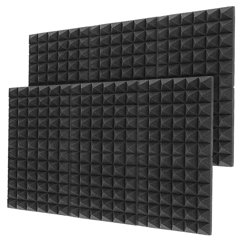 12Pcs 30X30X5CM Sound Insulation Cotton Sound Insulation Foam for