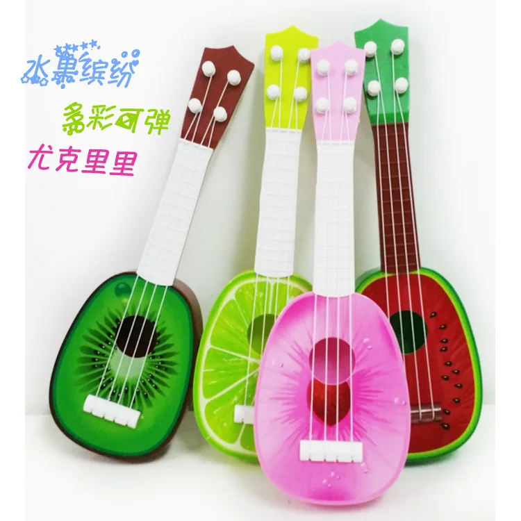 Children Mini Model Ukulele Fruit Four-String Small Guitar-Playing Educational Early Childhood Musical Instrument Toy