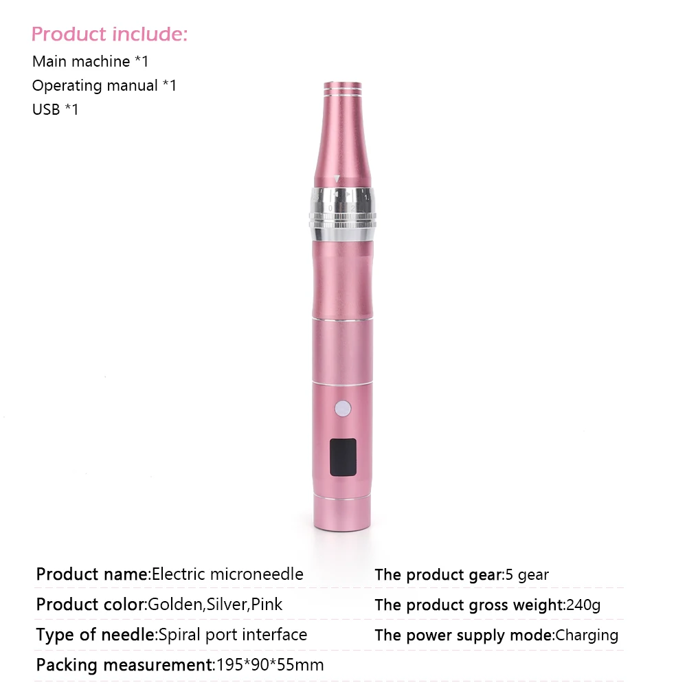 New Electric Micro Tiny Needles Derma pen Professional Wireless Microblading Dr pen Tattoo Gun Tools Pen with 6pcs needles