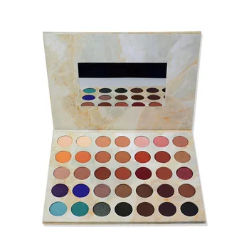

35 daily colors nude marbling eyeshadow palettes small batch customization private label own cosmetics brand