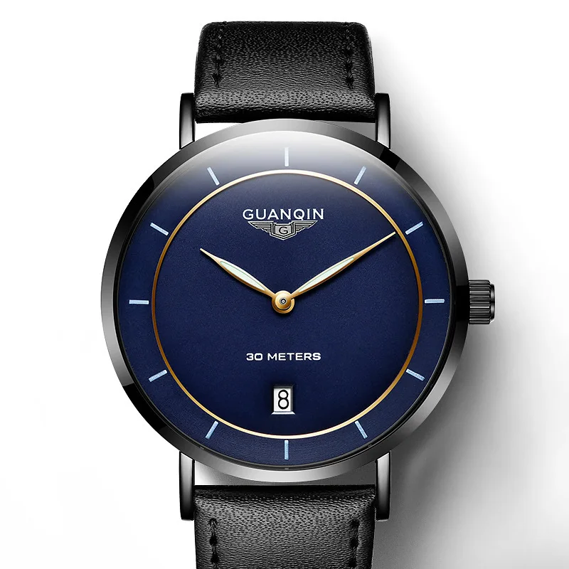 

Watch Men Fashion Simple Ultra-Thin Watch Switzerland Leather Belt Night Light MEN'S Watch Hot Selling Quartz Watch