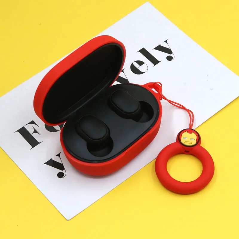 Чехол для наушников Red mi Airdots чехол с милой защитной рамкой для Xiao mi Airdots чехол s для mi Air Dots с кольцом на палец