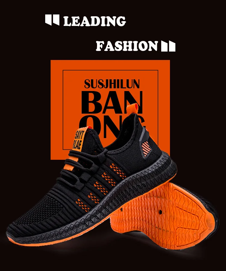 Mesh Men Sneakers Casual Shoes Lac-up Men Shoes Lightweight Comfortable Breathable Walking Sneakers Zapatillas Hombre