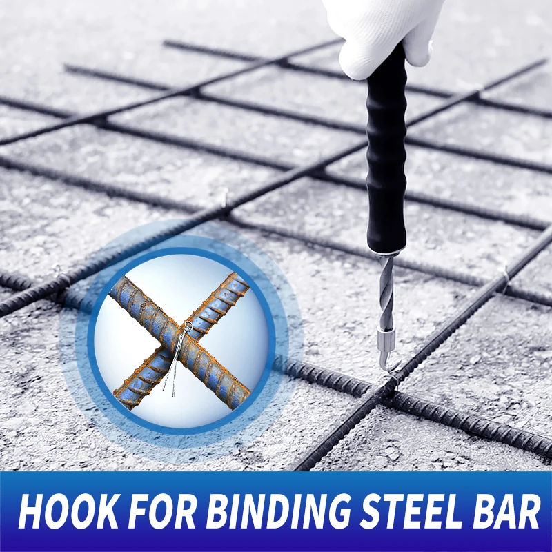 Semi-automaticsteel Bar Tying Hook Rebar Tier Construction Site Winding Tool Wire Knoting Pliers Steel Tring Tools Twist | Инструменты