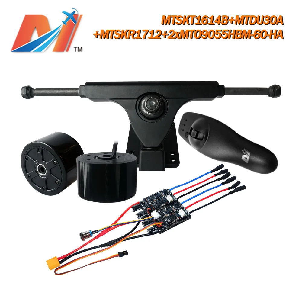 ^*Best Offers Maytech (5pcs) longboard hub motor 90mm skateboard wheel motor skateboard truck remote and ESC