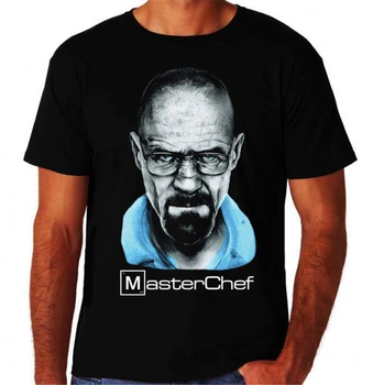 

Breaking Bad Inspired Master Chef Heisenberg Meth Cook New Mens Black T-Shirt Tops Tee Shirt for youth middle-age the old