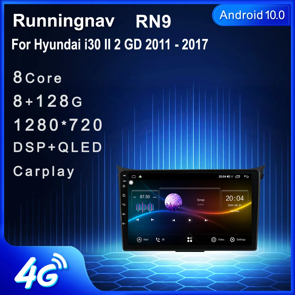 4G LTE Android автомобильный радиоприемник для Hyundai i30 II 2 GD Elantra GT 2011- 2017 мультимедийный