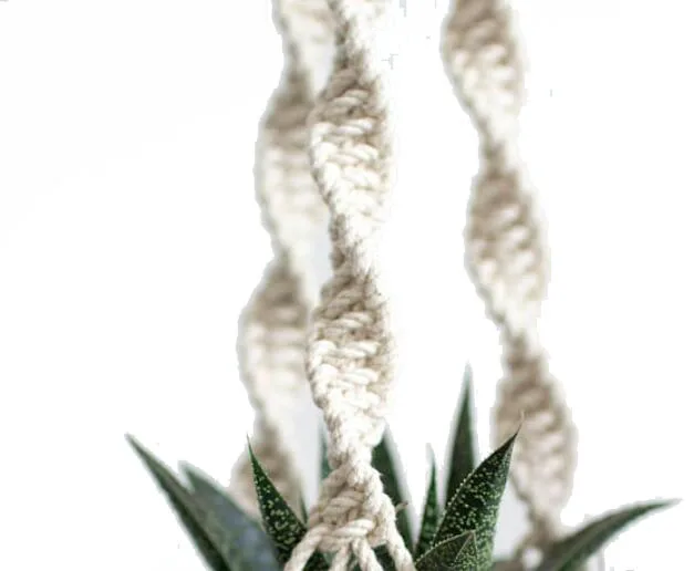 new arrival handmade macrame plant hanger 4mm rope hanger macreame pot hanger