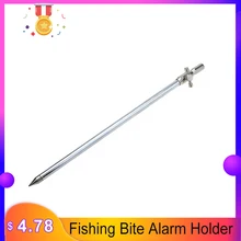 Держатель для ловли карпа с сигнализацией укуса, нержавеющая телескопическая палочка для рыбалки, сигнализация 35-60 см, 1 шт
