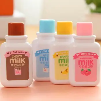 

6m Lovely Milk Bottle Shape Correction Tape Stationery Office School Supplies