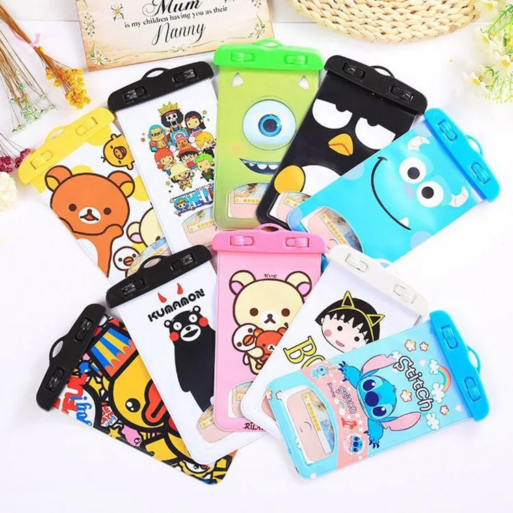 

Cute Cartoon Modeling Waterproof Cellphone Bag Cartoon Touch Screen Waterproof Mobile Phone Bag Customizable Pattern