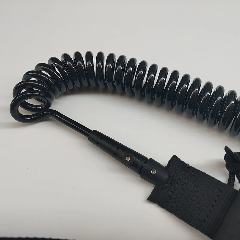 High quality 10ft black Sup waist Leash For Surfing leash