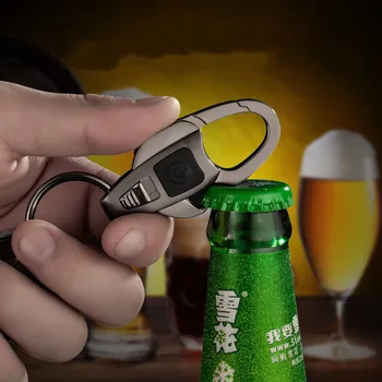 

Bottle Opener Car Key Ring Men's Waist Creative Multifunctional LED Light Key Ring Metal Keychain for Chevrolet Aveo Fiat Doblo