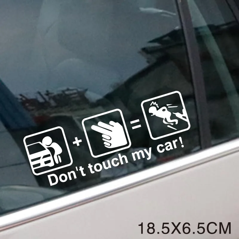 Не прикасайтесь к наклейке на машину. Наклейка машину DoN't TOUCH MY CAR 18 5x6 5