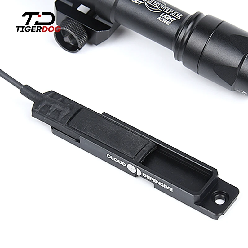 Airsoft Tactical Flashlight System Pressure Switch Pad RAT Tail Slot For Airsoft M300 M600 M400 Light DBAL-A2 M-lok keymod Rail