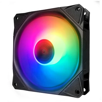 

Guangyun RGB fan 12cm chassis fan LED5V mute Symphony color change desktop computer cooling fan