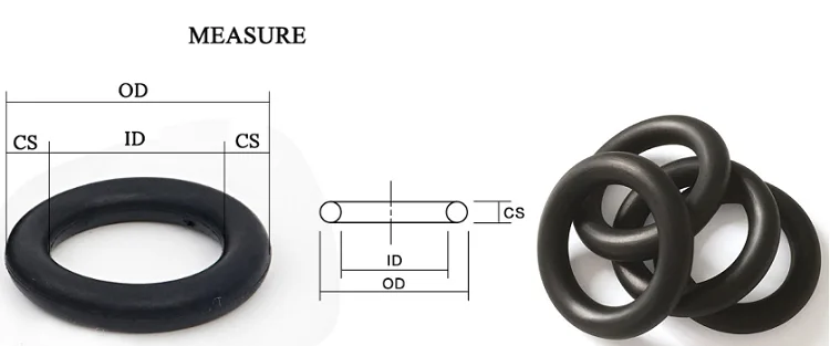 Rubber o rings 10pcs NBR CS1 2 3 mm OD5~100mm automobile nitrile corrosion oil resistant