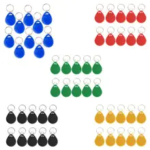 10 шт. 125 кГц RFID Близость ID карты брелки электронные ключи безопасности брелоки Система доступа Брелок 125 кГц RFID EM4100 TK4100 брелок управления ID