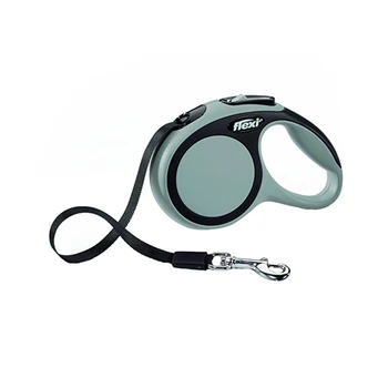 

FLEXI FLEXI COMFORT TAPE - Flexi-belt leash for animals roulette, 5 m in size S, gray