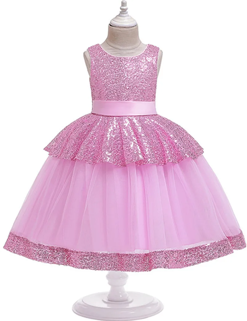 Girl Lace Dress Costumes for Girls Christmas Party Elegant Princess Dress Girl Wedding Dress Child Clothes 3- 10 Years