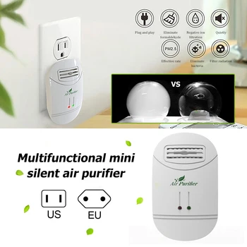 

Creative Air Purifier For Home Negative Ion Generator Air Cleaner Remove Formaldehyde Smoke Dust Purification Home Room Deodor