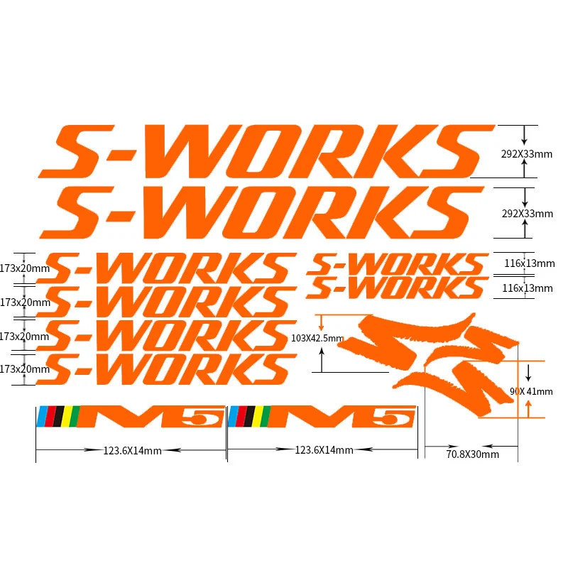 Наклейки на раму велосипеда S works углеродная велосипедная наклейка бесплатная